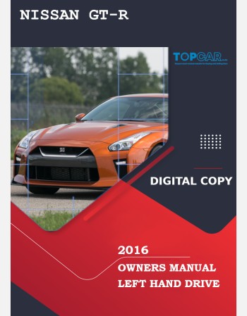 nissan gt-r 2016 owners manual